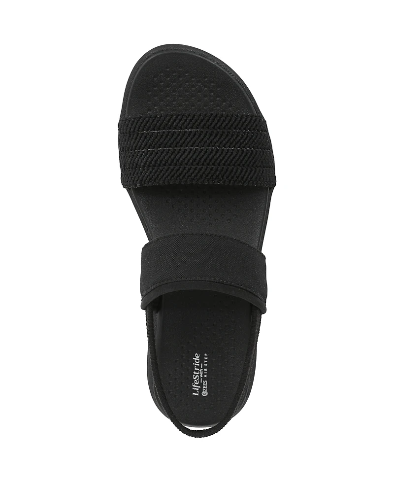 LifeStride Women's Cali Washable Slingback Walking Sandals