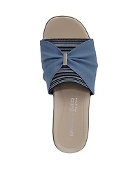 LifeStride Women's Paradise Washable Block Heel Slide Sandals