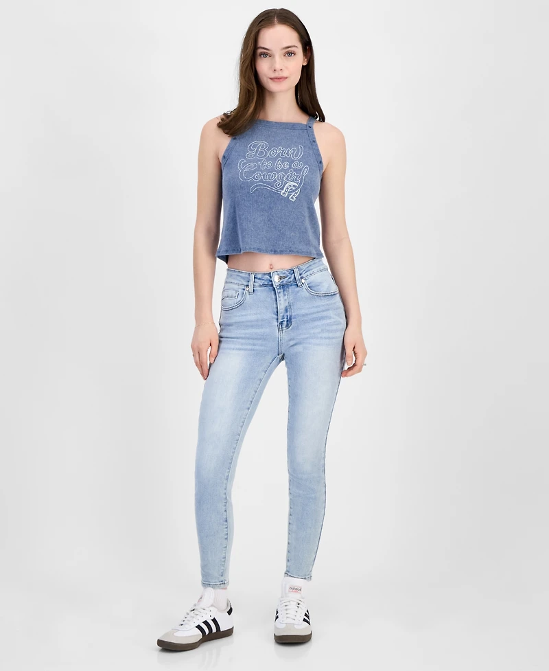 Gogo Jeans Juniors' Stretch Curvy Skinny Jeans