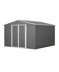 Streamdale 10x10 Metal Storage Shed with Enhanced Frame and Doors