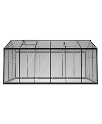 Streamdale Large Green House 6' x 12' Double Flush Door Polycarbonate Greenhouse