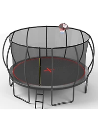 Streamdale 16FT trampoline Pumpkin- Black Red