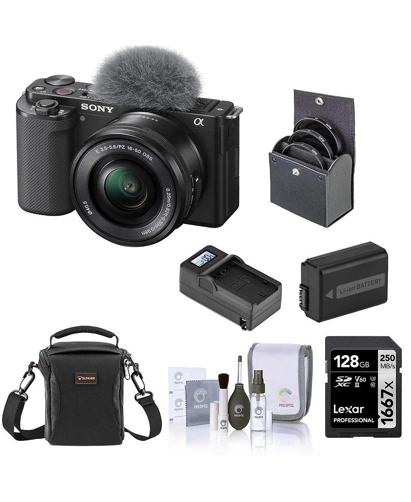 Sony Sony Zv-E10 Mirrorless Vlog Camera with 16-50mm Lens, Black