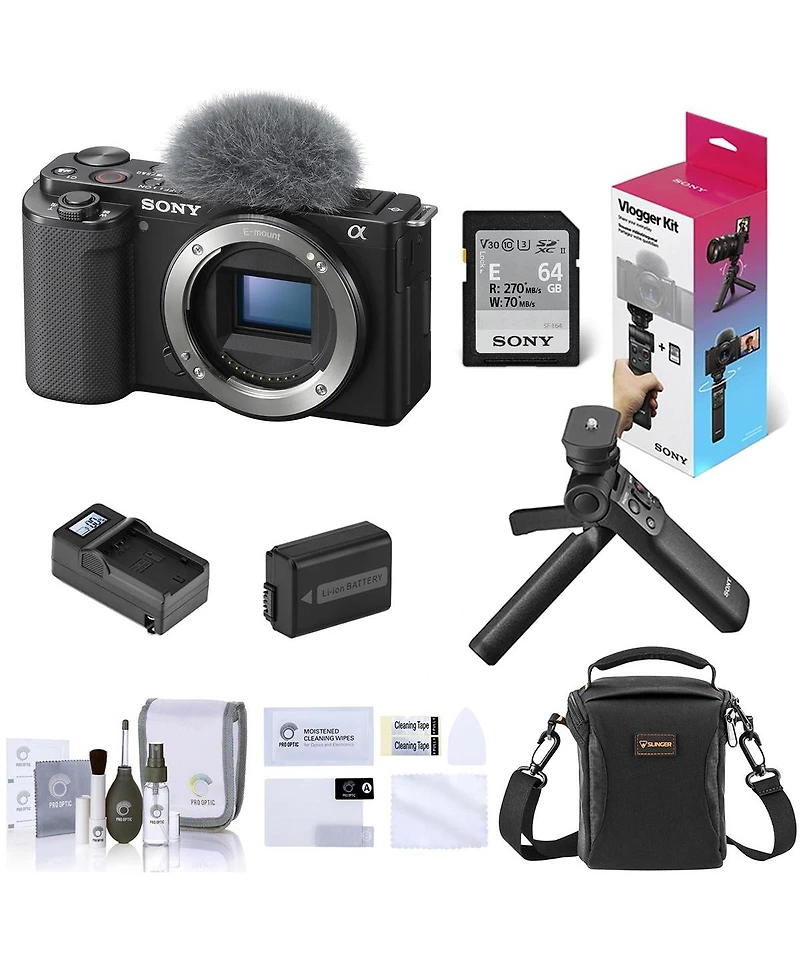 Sony Sony Zv-E10 Mirrorless Interchangeable Lens Vlog Camera, Black