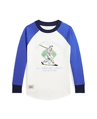 Polo Ralph Lauren Toddler and Little Boys Baseball-Print Jersey T-Shirt