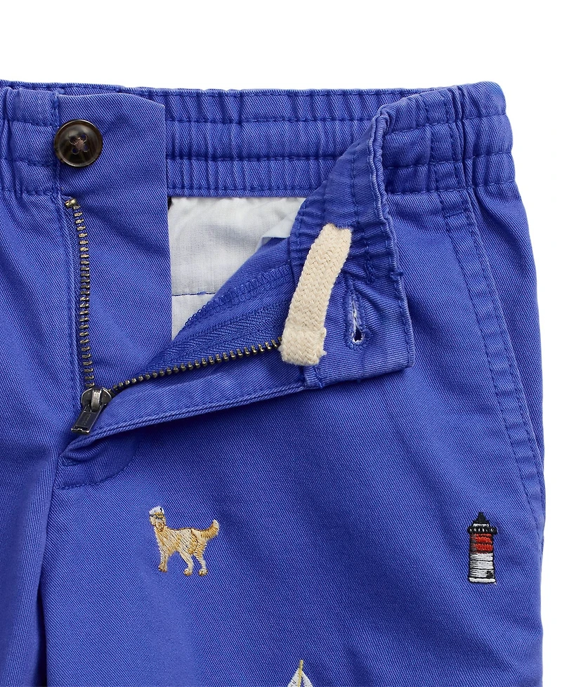 Polo Ralph Lauren Toddler and Little Boys Polo Embroidered Chino Shorts