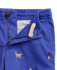 Polo Ralph Lauren Toddler and Little Boys Polo Embroidered Chino Shorts