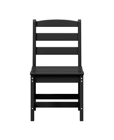 Outdoor Hdpe Patio Classic Armless Dining Side Chair
