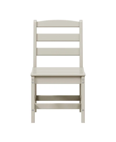 Outdoor Hdpe Patio Classic Armless Dining Side Chair
