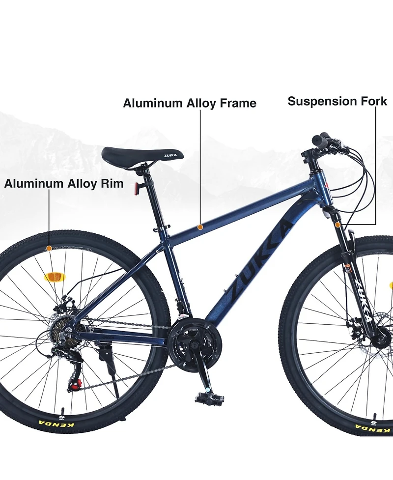 Streamdale 27.5 Inch Wheels 21 Speed Mountain Bike, for Men Women Boys and Girls, Front Suspension,Aluminum Alloy Frame