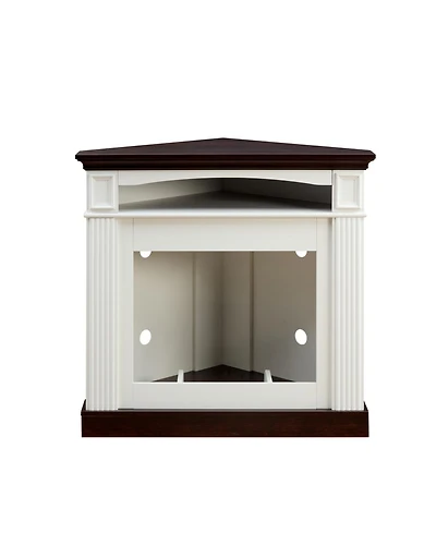 Streamdale Corner Mantel Cabinet for Living Room or Bedroom with 23 inch Fireplace Insert Heater for the Perfect Ambiance