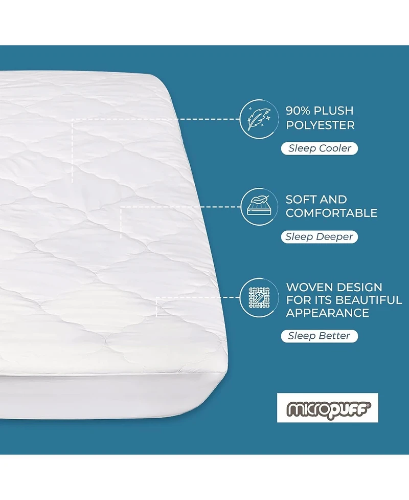 Micropuff Soft and Comfortable Mattress Pad - 100 Gsm - Odorless Filing