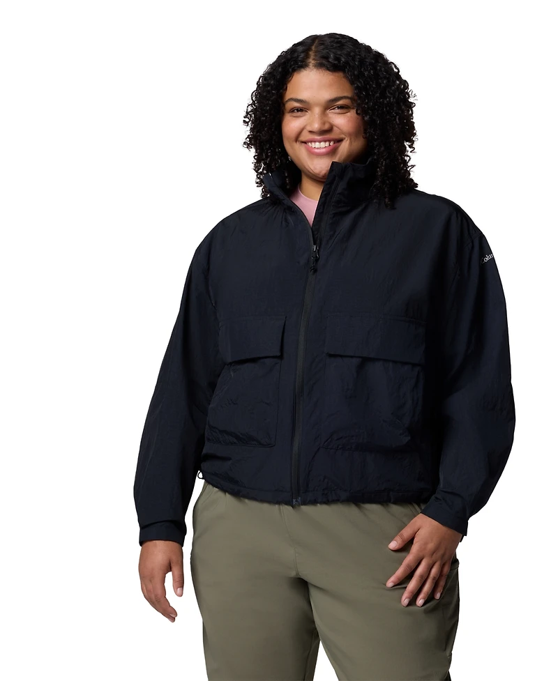 Columbia Plus Paracutie Cropped Cargo Windbreaker Jacket