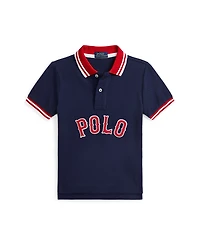 Polo Ralph Lauren Toddler and Little Boys Baseball-Logo Mesh Polo Shirt