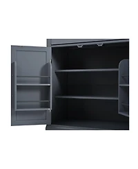 Streamdale Gray Kitchen Pantry with Drawer, Adjustable Shelves and Door Shelves