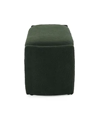 Streamdale Elegant Long - shaped Storage Ottoman Bench of boucle material with Simple and Grand Design