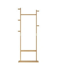Streamdale Solid Wood Coat Rack 23.6" x 11" x 64.1", Eco-Friendly, Easy Assembly