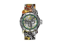 Invicta Men's 47854 Pro Diver Quartz Chronograph Black, Silver, Green Dial Watch
