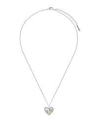 Unwritten Cubic Zirconia Crystal Faith Heart Pendant Necklace