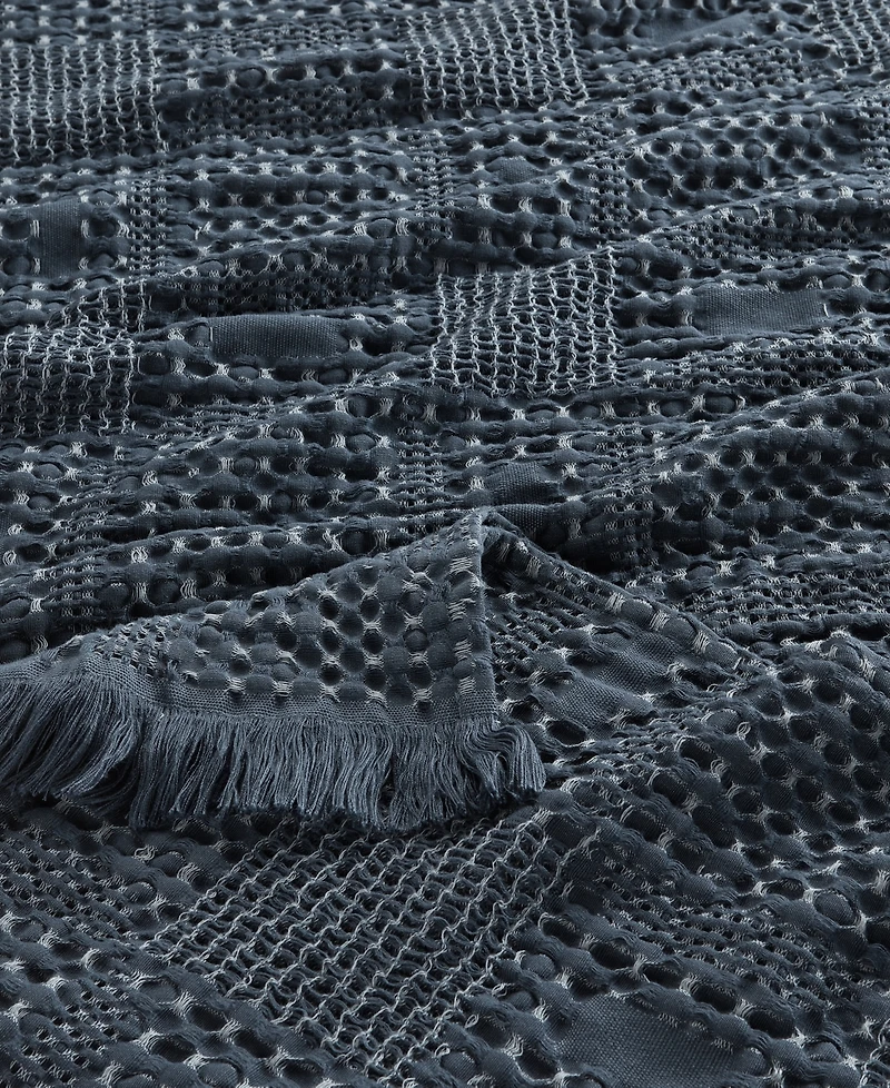 Oake Mixed Waffle Throw, 50" x 60", Exclusively at Macy's