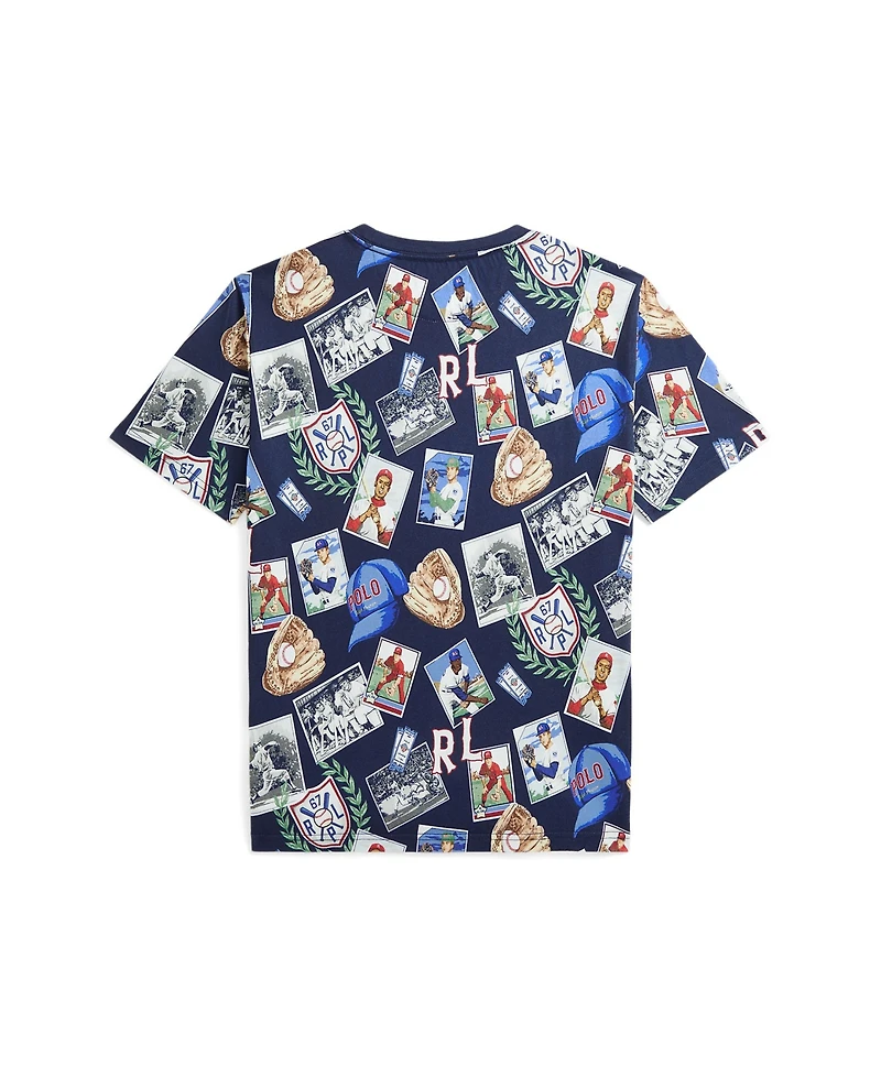 Polo Ralph Lauren Big Boys Baseball-Print Jersey T-Shirt