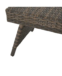 Streamdale Rattan Wicker Outdoor Accent Table Elevate Your Patio Ambiance