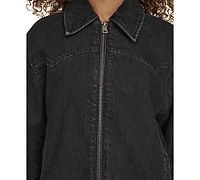 Levi's Women's Western Zip-Front Denim Bomber Jacket