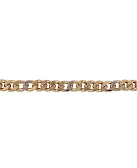 Laundry by Shelli Segal Gold Tone Chunky Chain Necklace with Pave Stones
