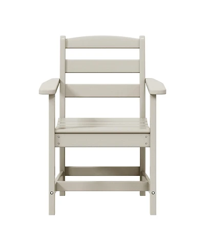 Outdoor Hdpe Patio Classic Dining Arm Chair