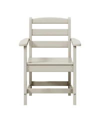 Outdoor Hdpe Patio Classic Dining Arm Chair