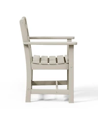 Outdoor Hdpe Patio Classic Dining Arm Chair