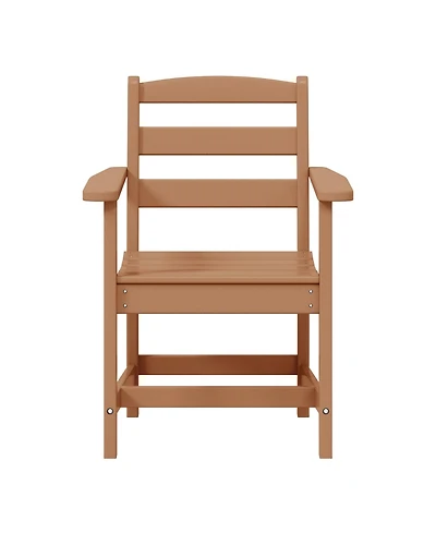 Outdoor Hdpe Patio Classic Dining Arm Chair