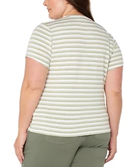 Liverpool Plus Striped Crewneck Classic T-Shirt