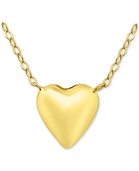 Giani Bernini Heart Pendant Necklace, 16" + 2" extender Sterling Silver or 18k Gold Over Silver, Exclusively at Macy's