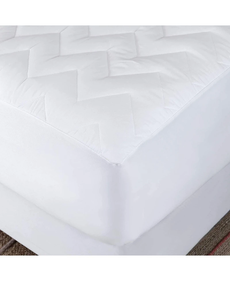 Waterguard Waterproof Quilted Mattress Pad Protector – White