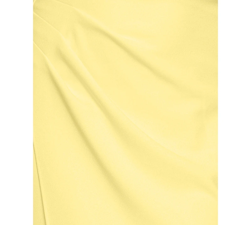 Betsy & Adam Petite One-Shoulder Ruched Gown