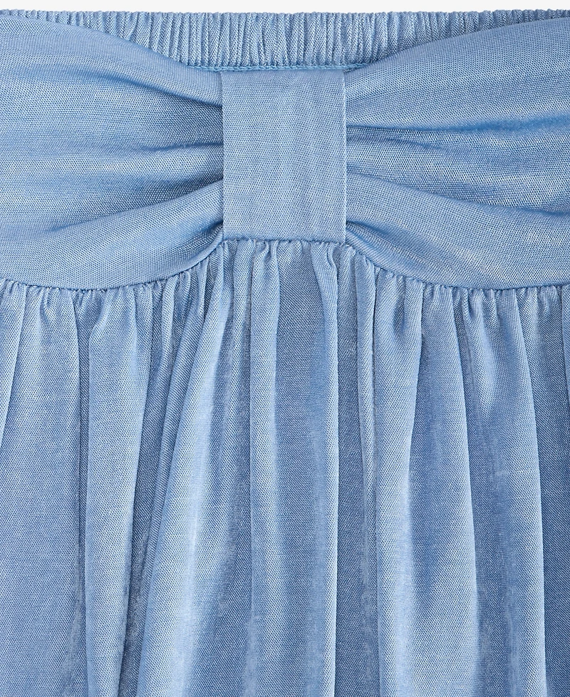 With Jules Big Girl Bow Waistband Skirt