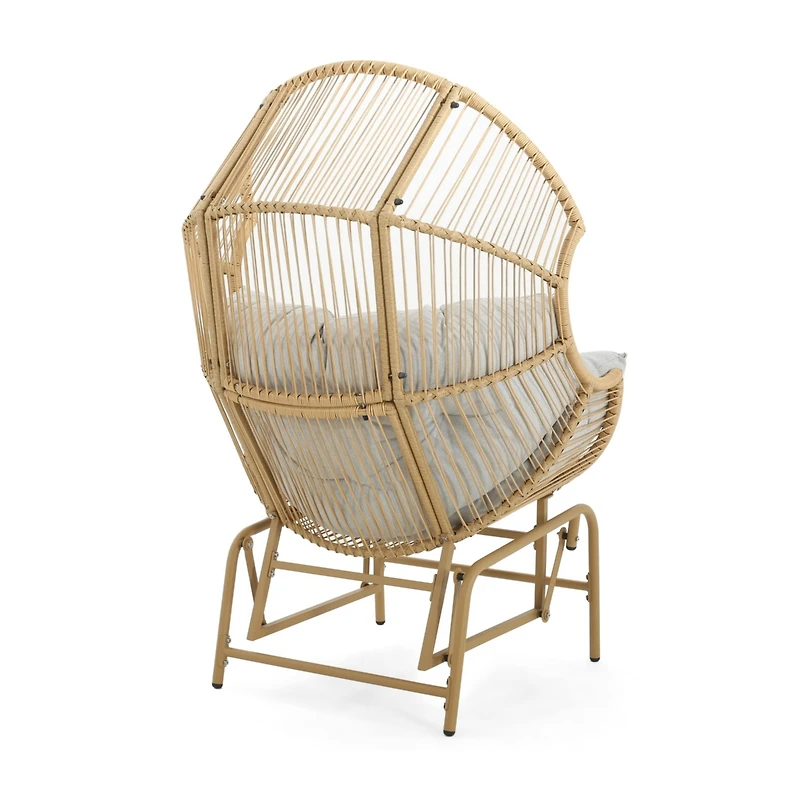 Streamdale Palos Outdoor Wicker Glider Chair - Light Brown