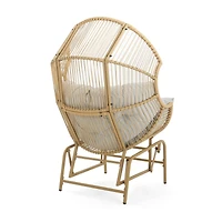 Streamdale Palos Outdoor Wicker Glider Chair - Light Brown