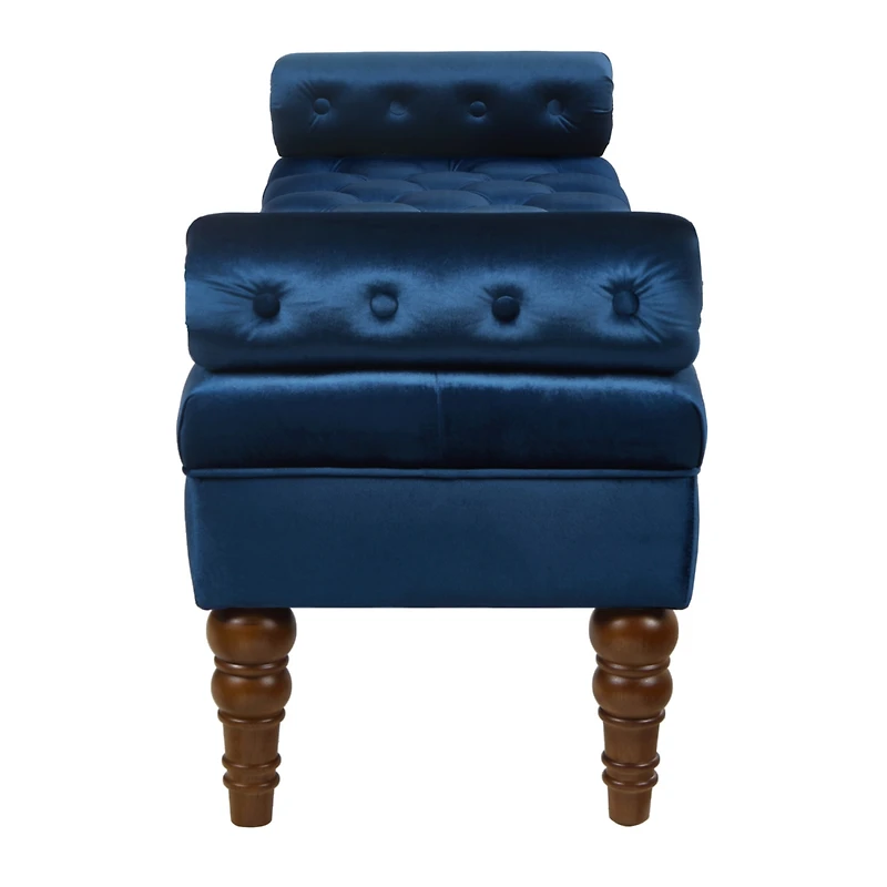 Streamdale Velvet Bed Bench with Tufted Buttons, Upholstered Window/Entryway Bench