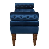 Streamdale Velvet Bed Bench with Tufted Buttons, Upholstered Window/Entryway Bench