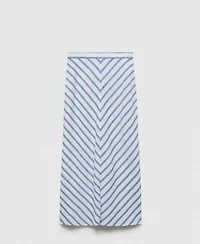 Mango Women's Printed Slit Skirt