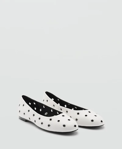 Mango Women's Die-Cut Ballerinas Shoes
