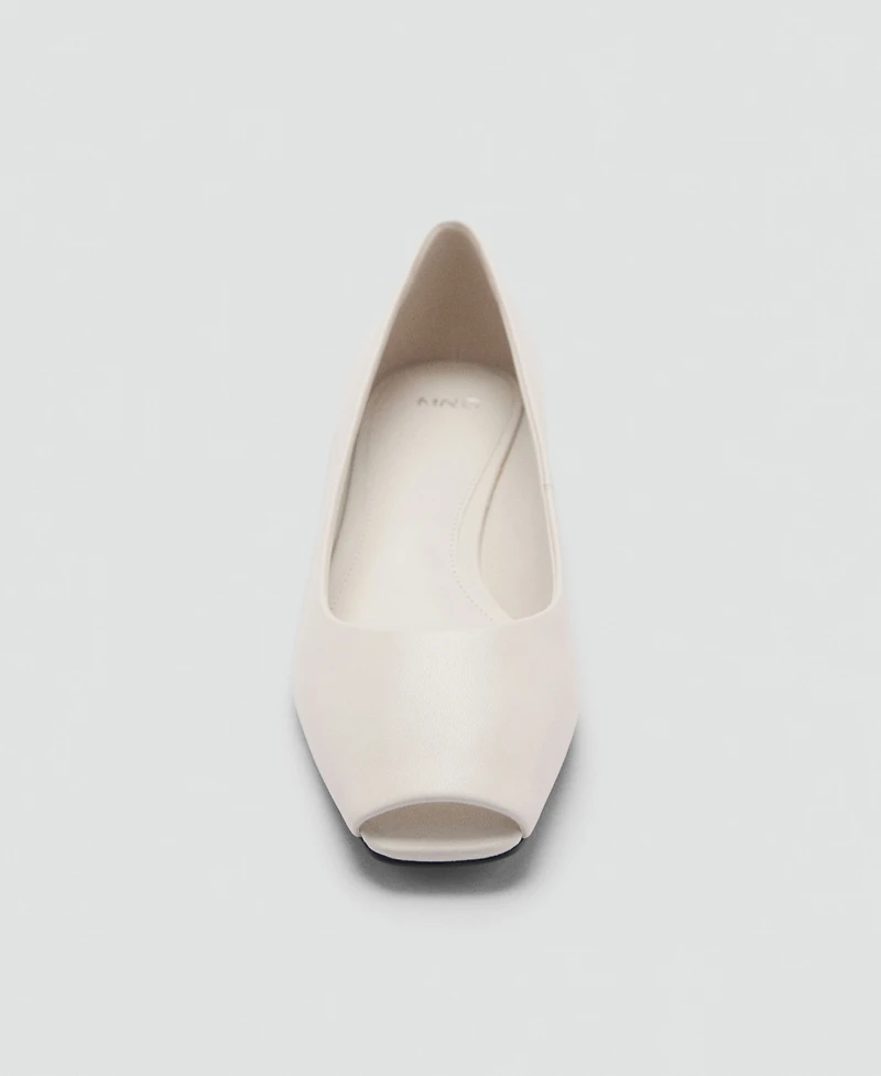 Mango Women's Open-Toe Leather Shoes