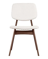 Furniture of America 2-Pc. Grove Boucle Fabric Padded Dining Chair Set