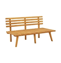 Patio Bench with Cushions 45.3" Solid Acacia Wood