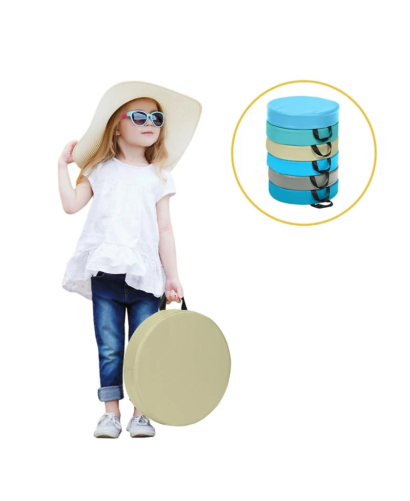 6 Pieces 15 Inch Round Toddler Floor Cushions