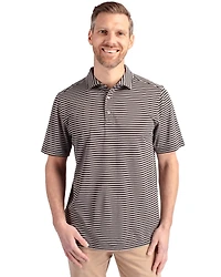 Cutter & Buck Virtue Eco Pique Stripe Recycled Mens Tall Polo Shirt