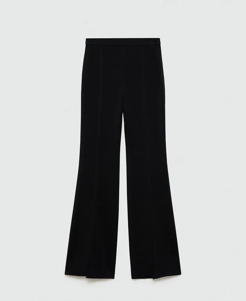 Mango Women's High-Waist Flared Trousers