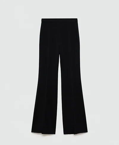 Mango Women's High-Waist Flared Trousers
